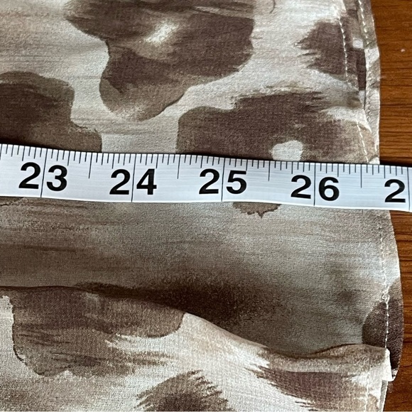 “Ark & Co” Brown semi Sheer Cream Tunic Top size Medium NWT - Picture 7 of 11